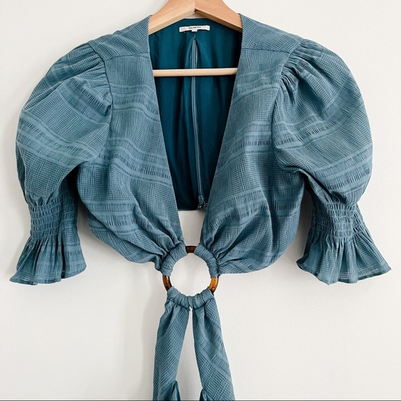 Tularosa Nanette Cut Out Midi Dress in Dusty Blue Women’s Small - Picture 7 of 17